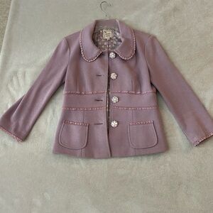 Nanette Lepore Lilac Color Fitted Jacket